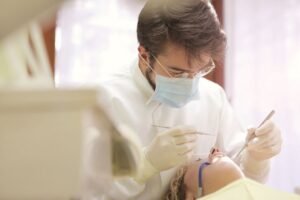 Bright healthy smile improved with cosmetic dental bonding