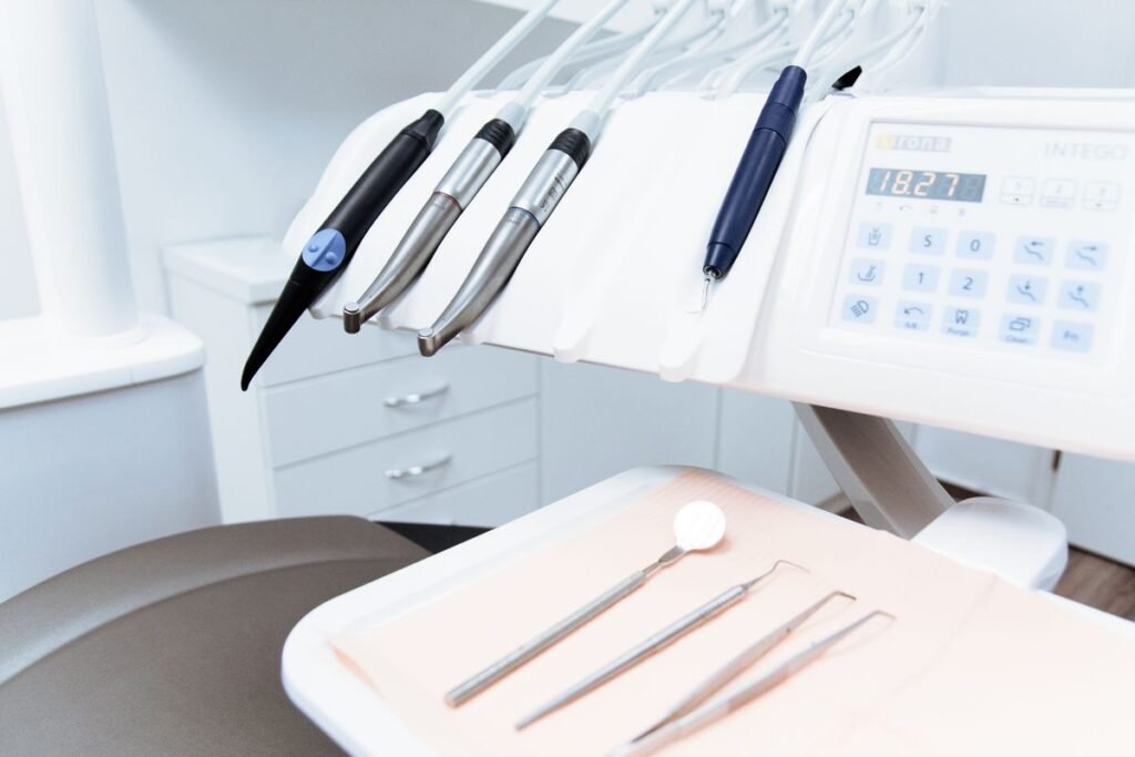 Bright healthy smile after professional teeth whitening